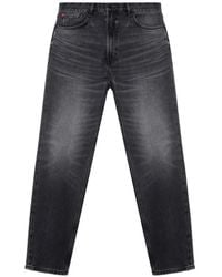 HUGO - Five-Pocket Tapered Jeans - Lyst