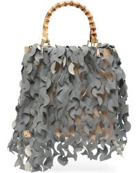 La Milanesa - Medium Oceano Bamboo-Handle Tote Bag - Lyst
