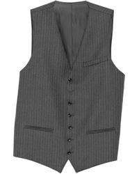 Reveres 1949 - Pinstripe-Pattern Buckle-Strap Gilet - Lyst