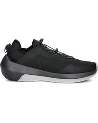 Emporio Armani - Mesh-Panelled Lace-Up Sneakers - Lyst