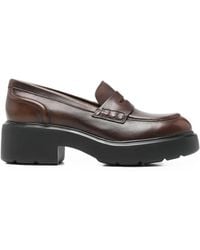 Santoni - Loafer Mit Breiter Sohle - Lyst