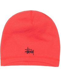 Stussy - Logo-Embroidered Beanie - Lyst