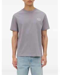 A.P.C. - Logo-Detail Short-Sleeve T-Shirt - Lyst