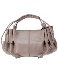Hereu - Mini Arta Braided-Handle Lambskin Tote Bag - Lyst