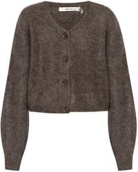 Gestuz - Button-Front Fluffy Cardigan - Lyst