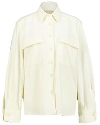 120% Lino - Chemise Boutonnée À Poches À Rabat - Lyst