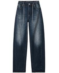 Alexander Wang - Rhinestone-Drawcord Balloon Jeans - Lyst