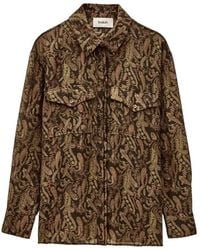 Ba&sh - Tao Paisley-Pattern Chest-Pocket Shirt - Lyst