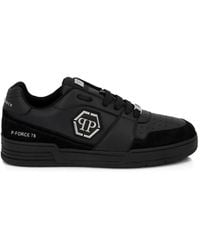 Philipp Plein - P-Force Leather Sneakers - Lyst