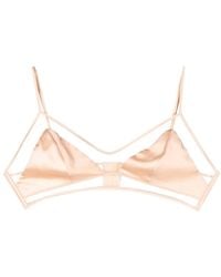 Kiki de Montparnasse - Peep Show Silk Bra - Lyst
