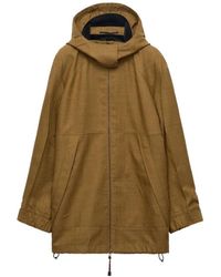 Prada - Mélange Hopsack Wool Jacket - Lyst