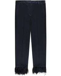 Incotex - Feather-Trim Trousers - Lyst