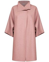 Harris Wharf London - High-Neck Wide-Sleeve Coat - Lyst