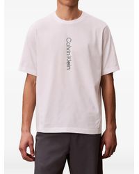 Calvin Klein - Logo-Print Raglan-Sleeve T-Shirt - Lyst