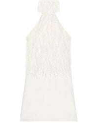 Courreges - Neckholder-Minikleid Mit Fransen - Lyst