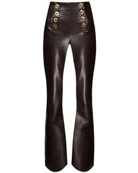 Violante Nessi - Matisse Snake-Effect Trousers - Lyst