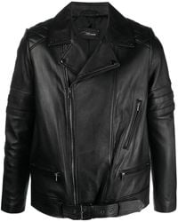Manokhi - Off-Centre Zip-Fastening Leather Jacket - Lyst