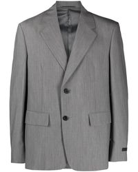 Prada - Tailored Single Breasted Blazer - Lyst