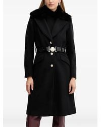 Guess - Long-sleeve belted coat - Lyst