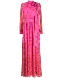 Sachin & Babi - Vera Floral-Print Chiffon Gown - Lyst
