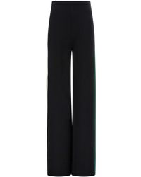 Ferragamo - Striped Knitted Track Pants - Lyst