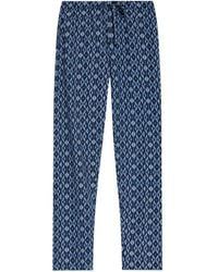 Hanro - Geometric-Print Drawstring Trousers - Lyst