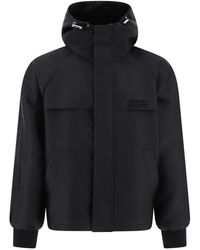 Alexander McQueen - Logo-embroidered Padded Hooded Jacket - Lyst