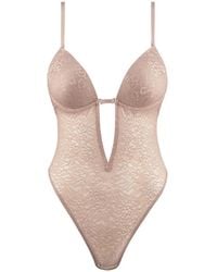 Aubade - Body Sculpt Lace Bodysuit - Lyst