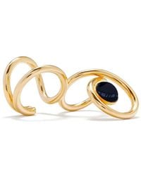 D'Estree - Louise Double Ring Mit Schmuckstein - Lyst