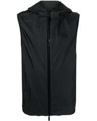 Moncler - Logo-patch Hooded Gilet - Lyst