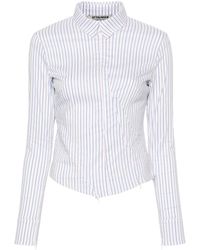 OTTOLINGER - Striped Zip-Up Shirt - Lyst