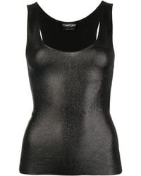 Tom Ford - Metallized Sleeveless Top - Lyst