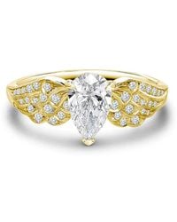 Pragnell - 18Kt Pear Shaped Diamond Tiara Ring - Lyst