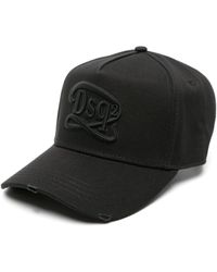 DSquared² - Logo-embroidered Cotton Baseball Cap - Lyst