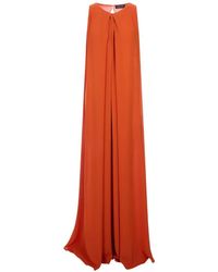 Gianluca Capannolo - Pleated Sleeveless Maxi Dress - Lyst