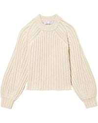 Proenza Schouler - Plaited Rib Crewneck Jumper - Lyst