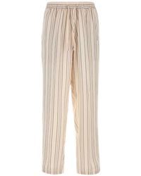 Umit Benan - Julian Embroidered Silk Trousers - Lyst