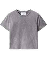 Maison Kitsuné - T-Shirt Crop Faded Baby À Logo Imprimé - Lyst