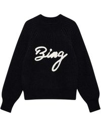 Anine Bing - Pullover mit Logo-Stickerei - Lyst
