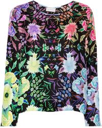 Pierre Louis Mascia - Floral-print Silk Blouse - Lyst