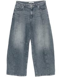 Homage - Bowie Seam-Detail Wide-Leg Jeans - Lyst
