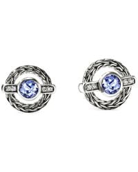 John Hardy - Icon Tanzanite And Diamond Stud Earrings - Lyst