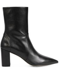 Stuart Weitzman - Linaria Pointed-Toe Ankle Boots - Lyst