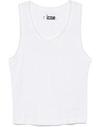 Izzue - Embroidered Tank Top - Lyst