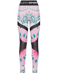 Philipp Plein - Logo-Waistband Jogging Leggings - Lyst