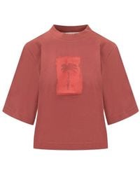 Palm Angels - Palm Tree-Print T-Shirt - Lyst