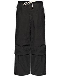 Emporio Armani - Drawstring Wide-leg Trousers - Lyst