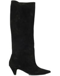 Anna F. - Spitze Stiefel Mit Kitten-Heel-Absatz - Lyst