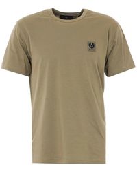 Belstaff - Logo-Patch Crew-Neck T-Shirt - Lyst