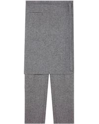 Courreges - Layered Tailored Trousers - Lyst